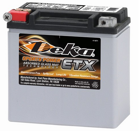 ETX16 DEKA Power Sport AGM Battery
