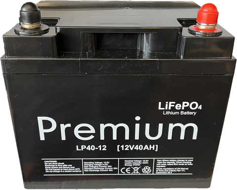 LP40-12 40AH/12V Lithium LiFePO4 Deep Cycle Battery