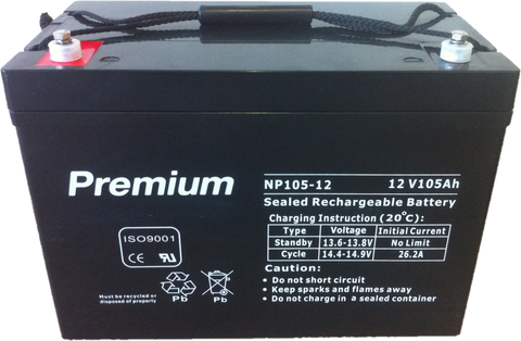 NP105-12 105AH 12V  AGM Deep Cycle battery