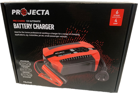 Projecta PC400 12V  4AMP  Automatic 6 Stage Battery Charger