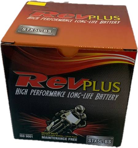 RevPLUS STX5L-BS MOTORCYCLE BATTERY