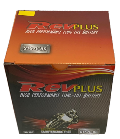 RevPLUS STX7L-BS MOTORCYCLE BATTERY