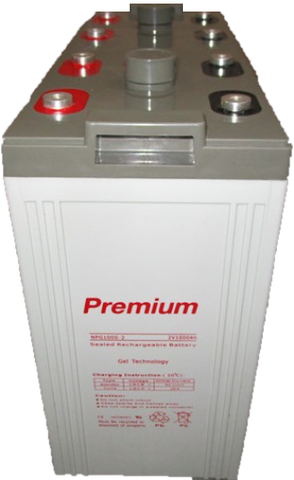 NPG1000-2 1000AH 2V GEL deep cycle battery