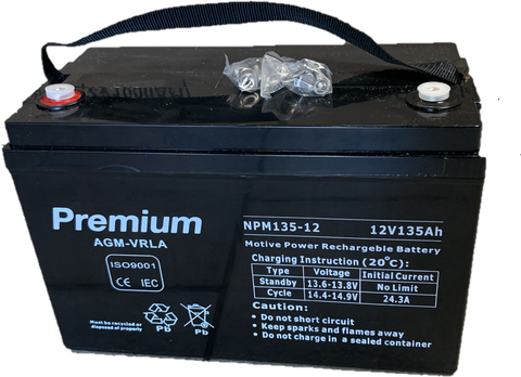 NPM135-12 135AH 12V  AGM Motive Power Deep Cycle  battery